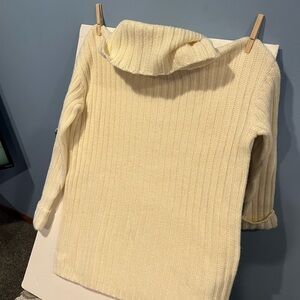 H & M cowl neck cream sweater